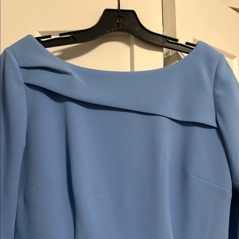 NWT [Sachin + Babi] Patrizia Bateau Neck Midi Dress in Chambray Blue Women’s 8 - Picture 6 of 13